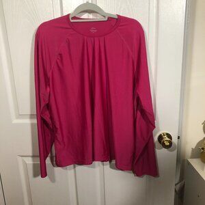J crew women red pink sunshirt, size 3X